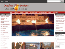Tablet Screenshot of outdoorfiredesigns.com